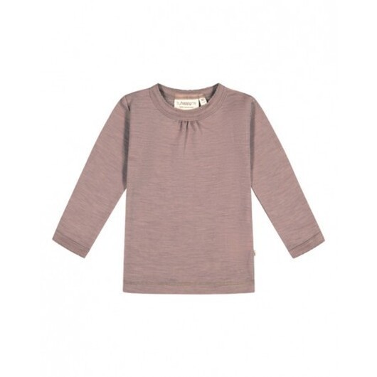 Ribbad Tröja I Merinoull Med Rynk Vid Halsen, Oeko-texÂ®