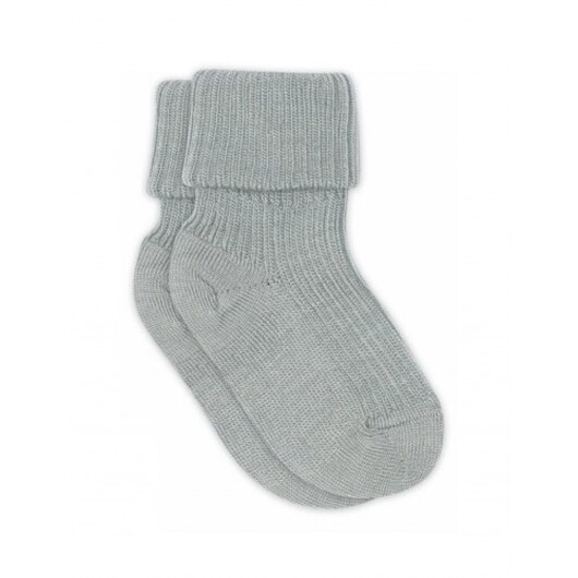 Baby Ankelsockor I Merinoull Med Omvik 29/32 Grey Mist