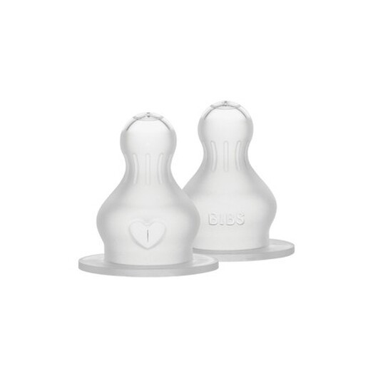Bibs,  Flasknapp, 2-pack, Silicone, Thick Flow