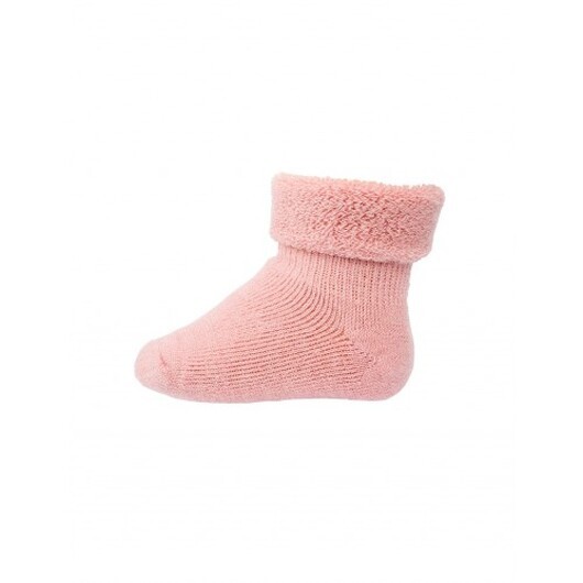 Mpkids, Klassiska Babysockor I Merinoull Wood Rose 15/16