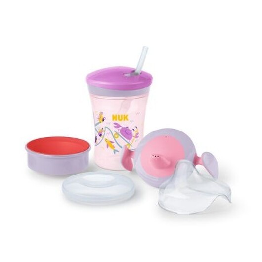 Nuk  Learn-to-drink Kopp, Light Purple,  6+m