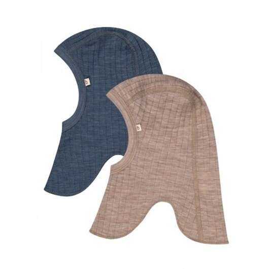 Balaclava I 100% Merinoull, Dropneedle, Tunn Kvalitet, Oeko-texÂ®,2-pack 62/68 Beige Melange
