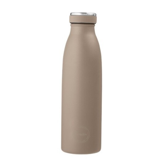 Aya&ida,  Drinking Bottle, Vattenflaska Med Lock, 500 Ml, Dusty Brown