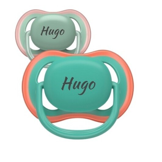 Philips Avent Ultra Air, Storlek 2 (6+ Mån.), Symmetrisk - Silikon,namnnappar