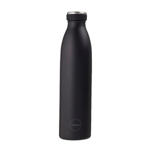 Aya&ida, Drinking Bottle, Vattenflaska Med Lock, 750 Ml, Matte Black