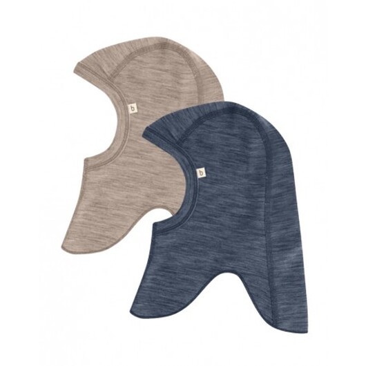 Balaclava I 100% Ekologisk Merinoull För Bebisar Och Barn, Tjock Design - 2 Lager Tyg, 2-pack