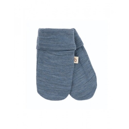 Vantar I 100% Ekologisk Merinoull För Bebisar Och Barn 62/68 Blue Mélange