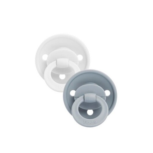 Elodie, Pacifier 3+ Mån, Sunrise Blue, Rund - Silikon