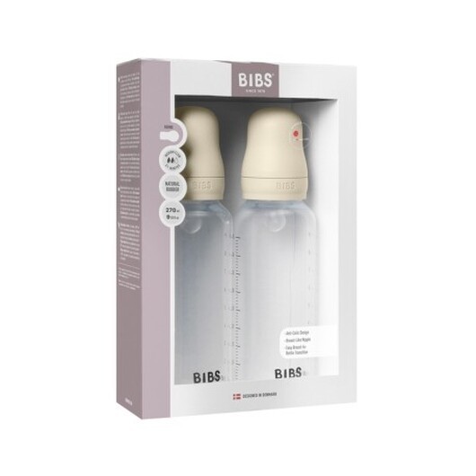 Bibs Flasksats - Komplett Set Med 2 Flaskor, 270 Ml, Silikon