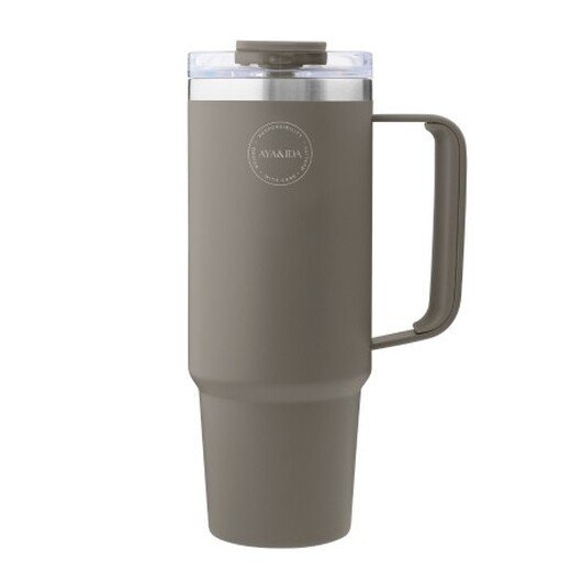 Aya&ida, Thermo Mugg Med Sugrör, To-go-mugg, 885 Ml, Driftwood