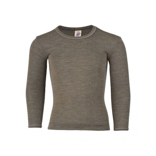 Tröja I Ull/silke 176 Walnut