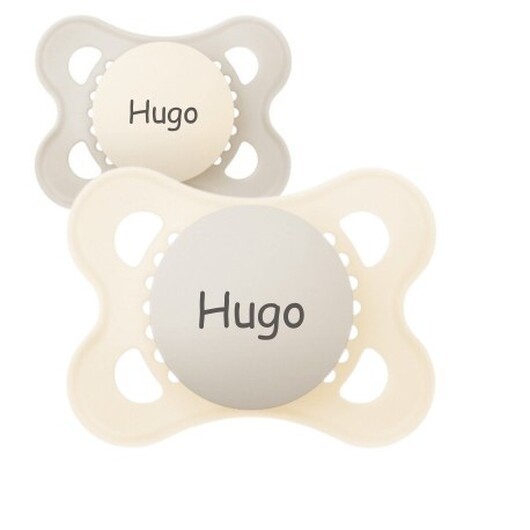 Mam Original, Storlek 1 (0-6mån), Symetrisk - Silikon, Namnnappar