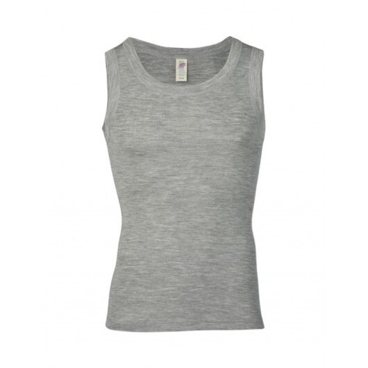 Herrundertröja I Merinoull 54/56 Light Grey Mélange