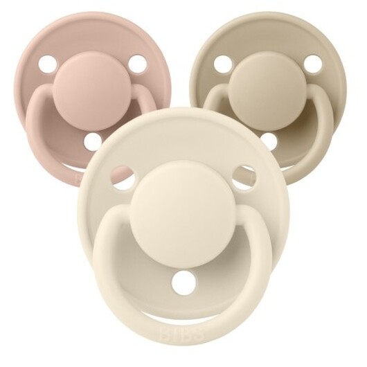 Bibs De Lux, Storlek 1 (0-6 Mån.), Rund - Latex