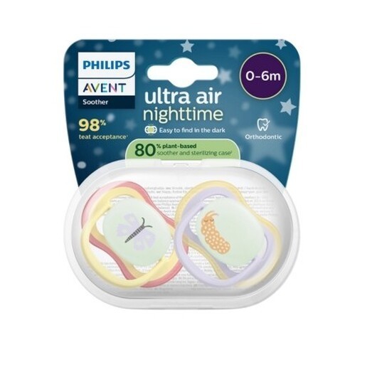 Philips Avent, 80% Växtbaserad, Ultra Air Nighttime, Strl. 1 (0 - 6 Mån)