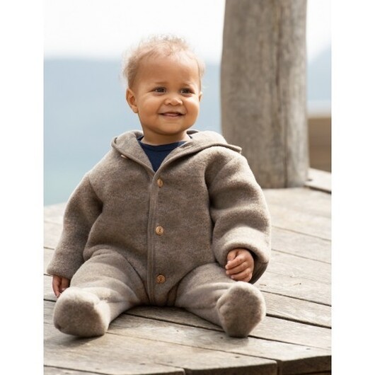 One-piece I 100% Merinoull 50/56 Walnut Mélange