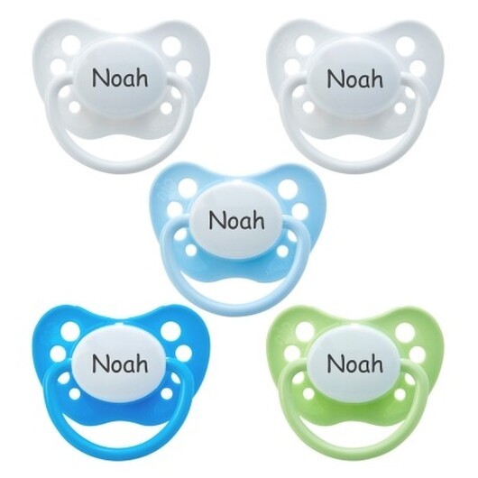 Nip Classic, Storlek 1 (0-6 Mån.), Anatomisk - Silikon , Namnnappar , 5-pack