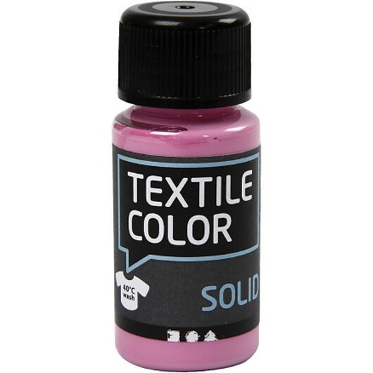 Solid textilfärg, täckande, rosa, 50 ml/ 1 flaska