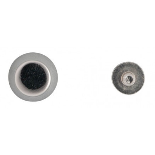 Infinity Hearts Väskfötter Mässing Silver 6mm - 4 st