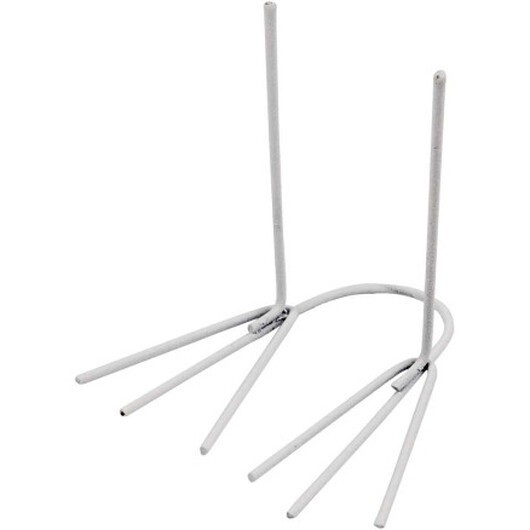 Fågel-/Kycklingfötter, H: 4,5 cm, B: 2,5 cm, vit, 20 par/ 1 förp.