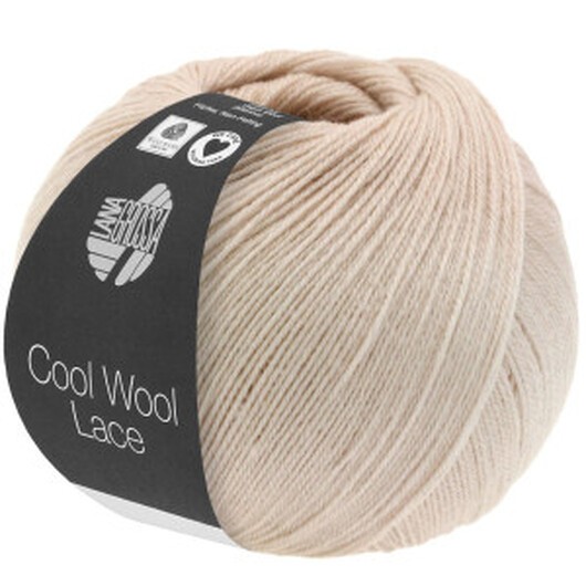 Lana Grossa Cool Wool Lace Garn 56 Pärl Beige