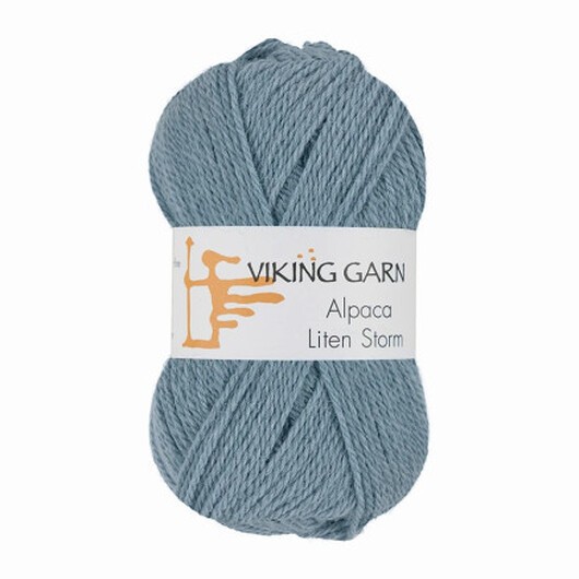 Viking Garn Alpaca Liten Storm 722 Blå