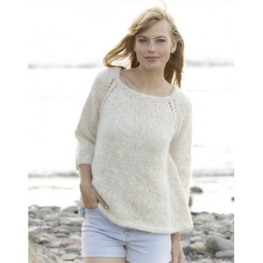 Stay Longer by DROPS Design - Tröja Stick-mönster strl. S - XXXL