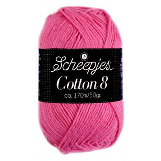 Scheepjes Cotton 8 Garn Unicolor 719 Rosa