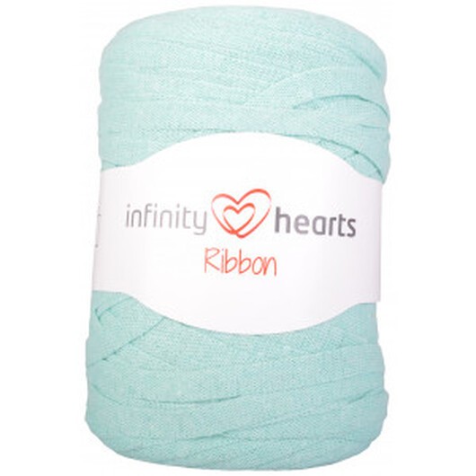 Â Infinity Hearts Ribbon Trikågarn 15 Mintgrön