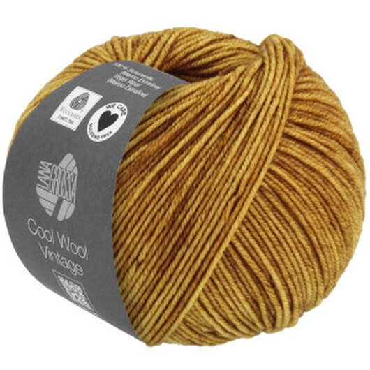 Lana Grossa Cool Wool Vintage Garn 7362 Senap