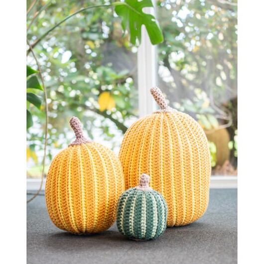 Tvåfärgad Halloweenpumpa av Rito Krea - Pumpa Virkmönster