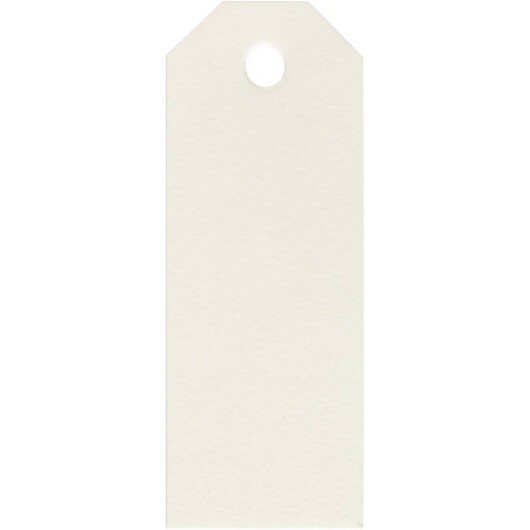Manillamärken, stl. 3x8 cm, 220 g, råvit, 20 st./ 1 förp.