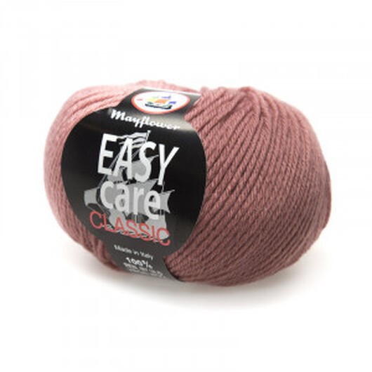 Mayflower Easy Care Classic Garn Unicolor 295 Mörk Puderrosa