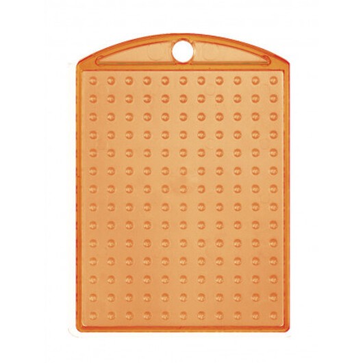 Pixelhobby Nyckelring/Medaljong Transparent Orange 3x4cm - 1 st