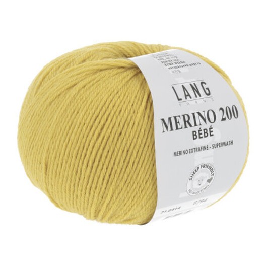 Long Yarns Merino 200 Bebe Garn 414 Solgul