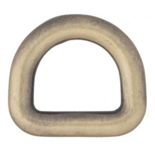 Infinity Hearts D-Ring Mässing Antik brons 10x10mm - 5 st