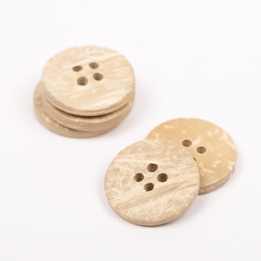 Drops knapp blekt kokosnöt 20mm 803 - 50 st.