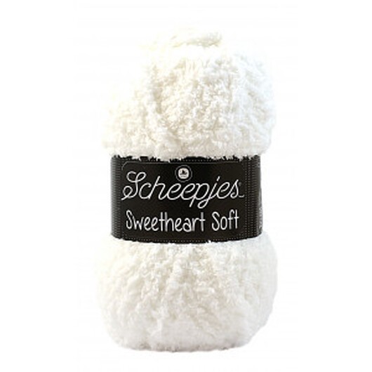 Scheepjes Sweetheart Soft Garn Unicolor 20 Vit