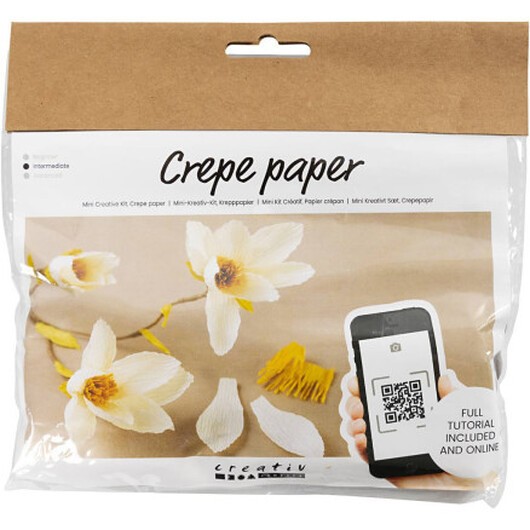 Mini DIY Kit Crepepapper, Magnoliagren, Stretch/crepe: 180%, 1 frp.