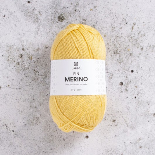 Järbo Fine Merino Garn 321 Gul Lemonad