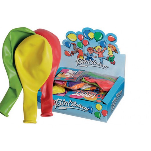 Bini Balloons Ballonger stora Ass. färger Ø33cm - 10 st.