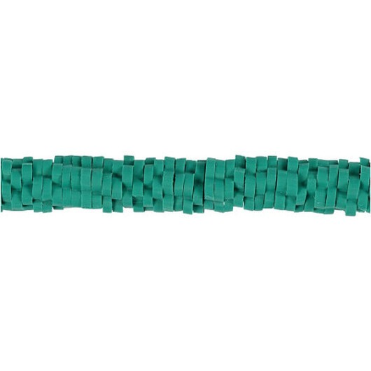 Lerpärla, diam. 5-6 mm, hålstorlek 2 mm, turkos, 145 st / 1 frp.
