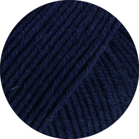Lana Grossa Cool Wool Big Mélange Garn 1694 Nattblå