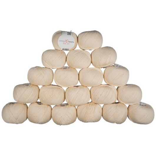 Infinity Hearts Rose 8/4 Garnpaket Unicolor 172 Natur - 20 st