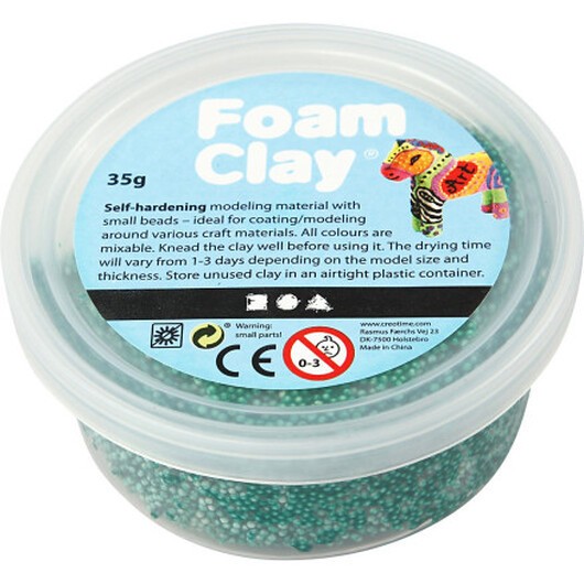 Foam ClayÂ® , mörkgrön, 35 g/ 1 burk