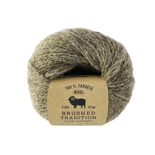 Navia Brushed Tradition Garn 1103 Mellangrå