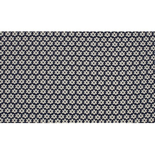 Minimals Bomullspoplin Tyg Print 8 Flower Navy 145cm - 50cm