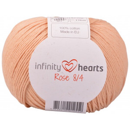 Infinity Hearts Rose 8/4 Garn Unicolor 242 Ljus Terrakotta