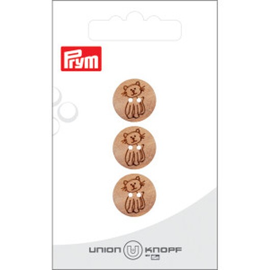 Prym Träknapp Katt 15mm - 3 st.