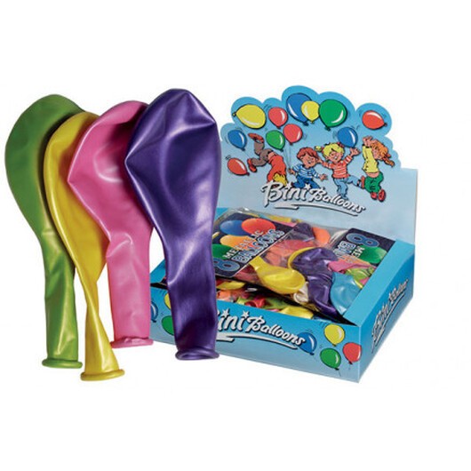 Bini Balloons Ballonger Metallic Ass. färger Ø26cm - 8 st.